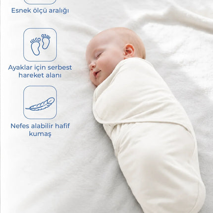 Babyjem Soft Pratik Penye Kundak Ekru %100 Pamuk