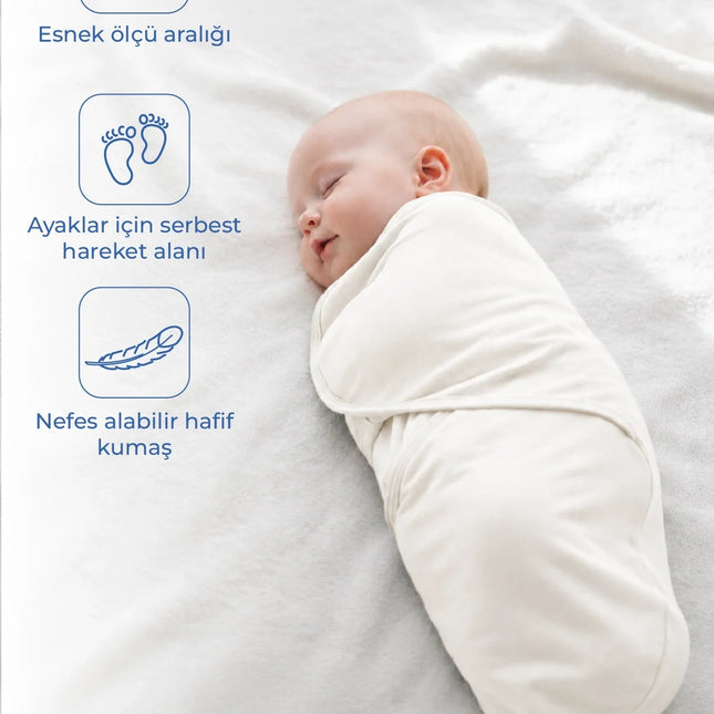 Babyjem Soft Pratik Penye Kundak Ekru %100 Pamuk