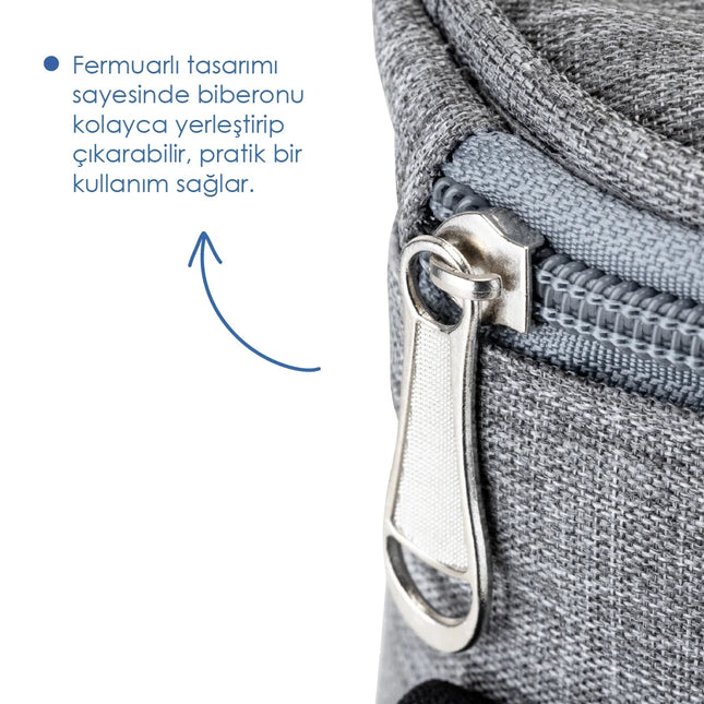 Babyjem Termal Biberon Koruyucu Gri