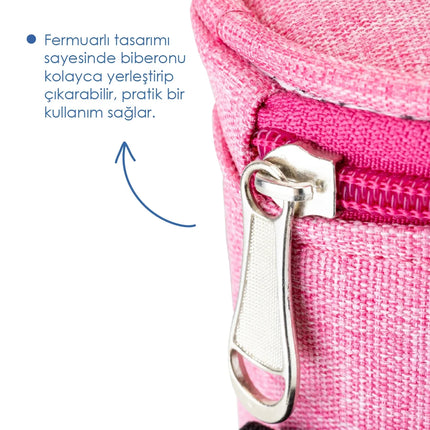 Babyjem Termal Biberon Koruyucu Pembe