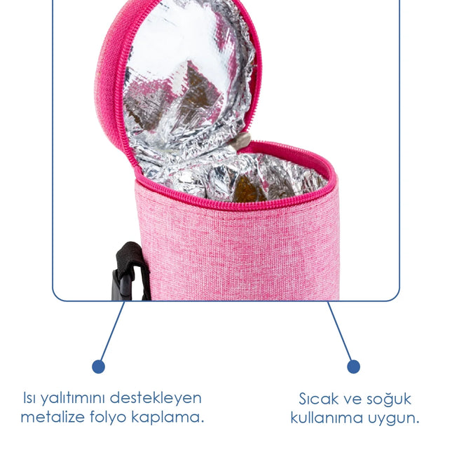Babyjem Termal Biberon Koruyucu Pembe