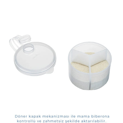 Babyjem Toz Mama Kabı Beyaz