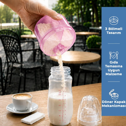 Babyjem Toz Mama Kabı Pembe