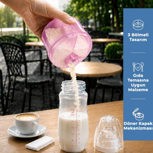 Babyjem Toz Mama Kabı Pembe