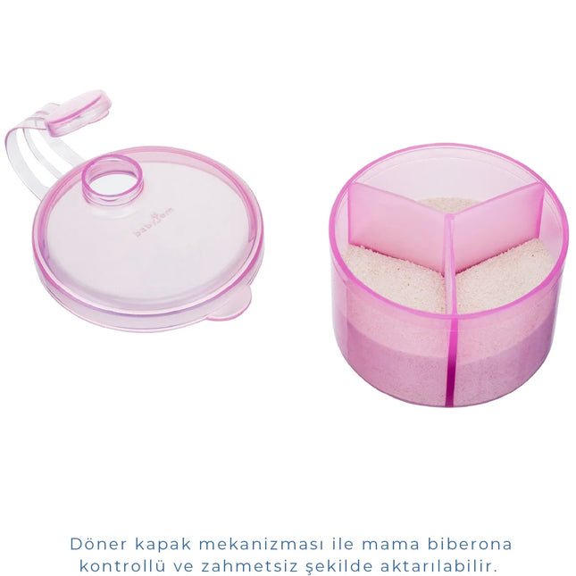 Babyjem Toz Mama Kabı Pembe