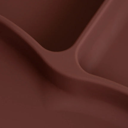 Babyjem Vakum Tabanlı Sabitlenebilir Silikon Tabak Mocha