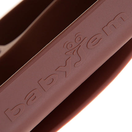 Babyjem Vakum Tabanlı Sabitlenebilir Silikon Tabak Mocha