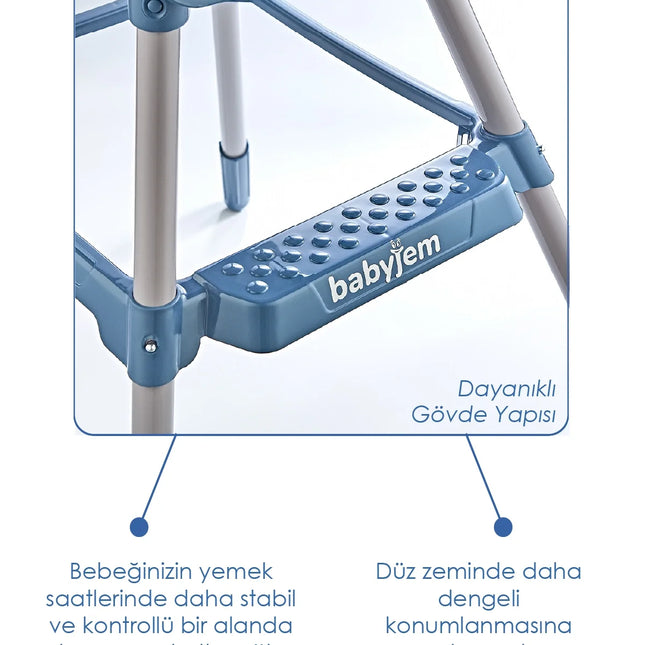 Babyjem XSoft Mama Sandalyesi İndigo Mavi