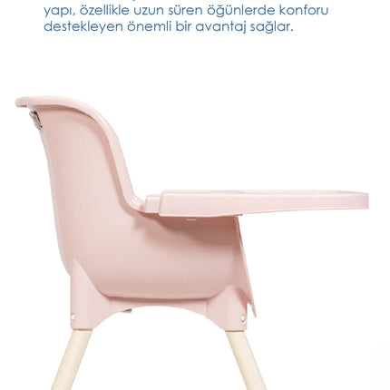 Babyjem XSoft Mama Sandalyesi Soft Pembe