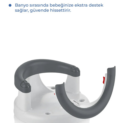 Babyjem Yandan Açılır Banyo ve Mama Oturağı Antrasit