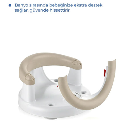 Babyjem Yandan Açılır Banyo ve Mama Oturağı Taş