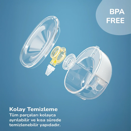 Babyjem Yeni Nesil Led Ekran Ultra Vakumlu Giyilebilir Göğüs & Süt Pompası