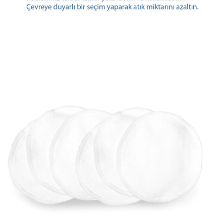 Babyjem Yıkanabilir Süper Emici Tekrar Kullanımlı Pamuklu Göğüs Pedi 6 Adet