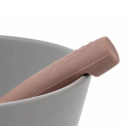 Babyjem Yumuşak Uçlu Silikon Kaşık Latte