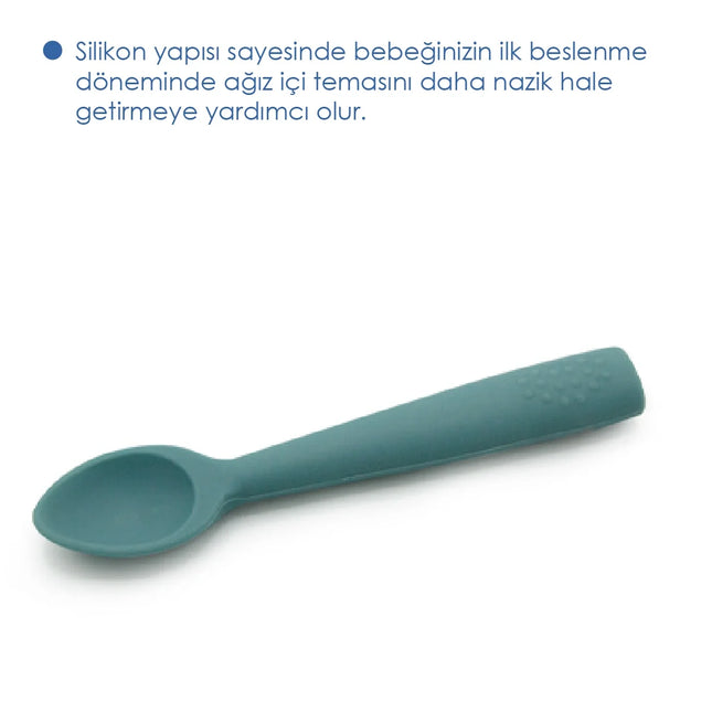 Babyjem Yumuşak Uçlu Silikon Kaşık Mint