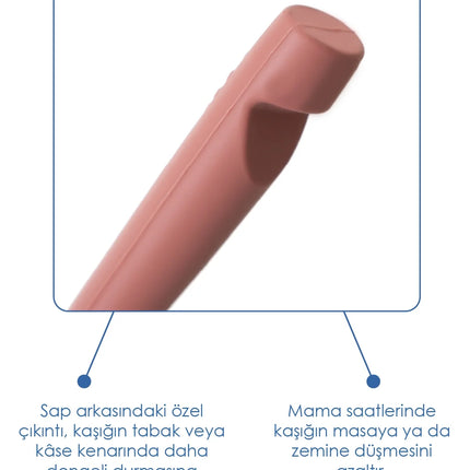 Babyjem Yumuşak Uçlu Silikon Kaşık Mocha