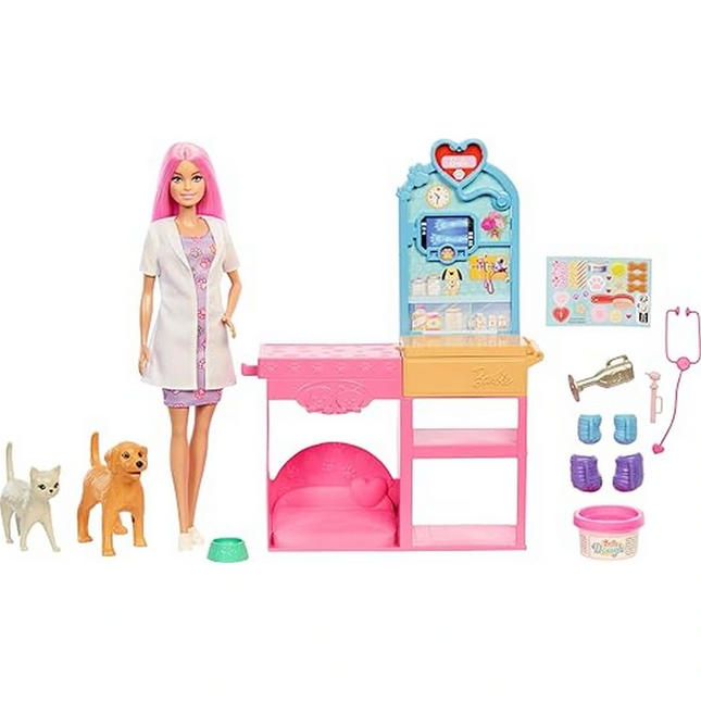Barbie ’nin Veteriner Kliniği Bebek Ve Aksesuarları