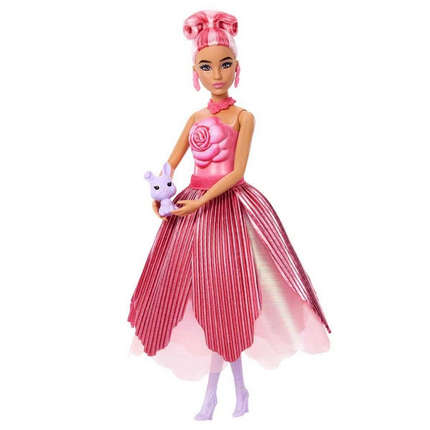 Barbie Petal Pop Barbie Bebek ve Aksesuarları Gül Oyun Seti