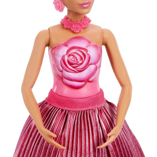 Barbie Petal Pop Barbie Bebek ve Aksesuarları Gül Oyun Seti