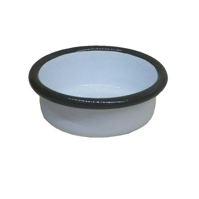 Enamel Jam and Sauce Bowl White