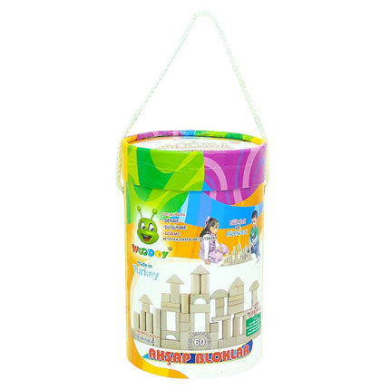 Woodoy 60 Piece Wooden Blocks