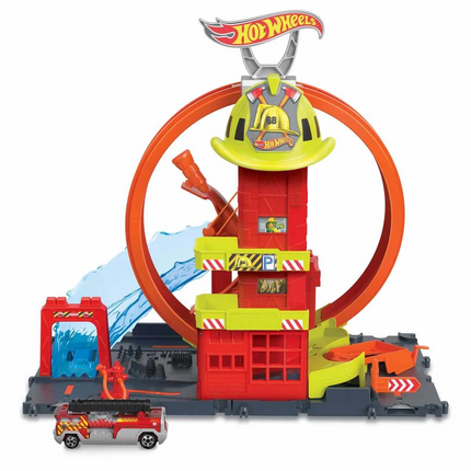 Hot Wheels Circle Track Fire Station HKX41