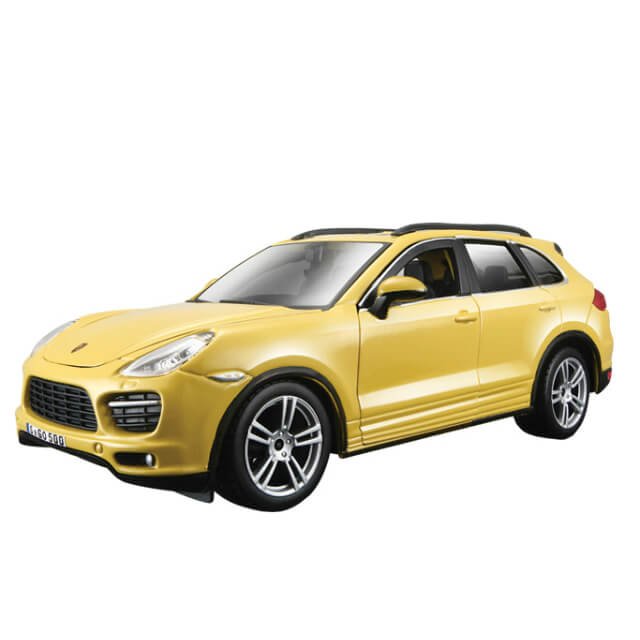 Bburago 1:24 Porsche Cayenne Turbo Plus Yellow Model Car
