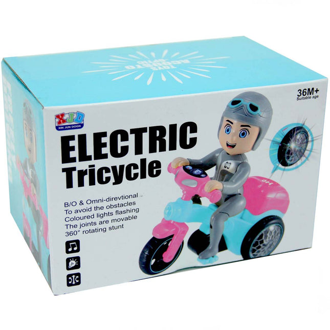Electric Tricycle Battery-Operated Motorcycle with Lights and Sounds