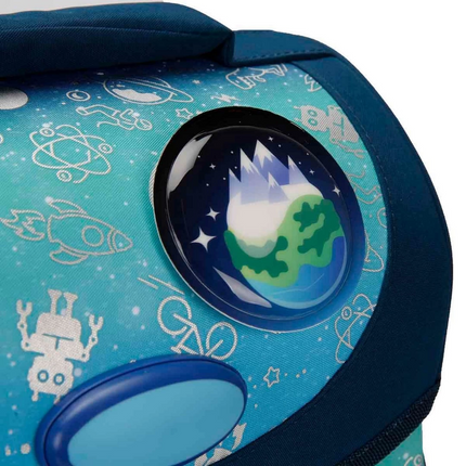 Luminous Space Patterned School Bag