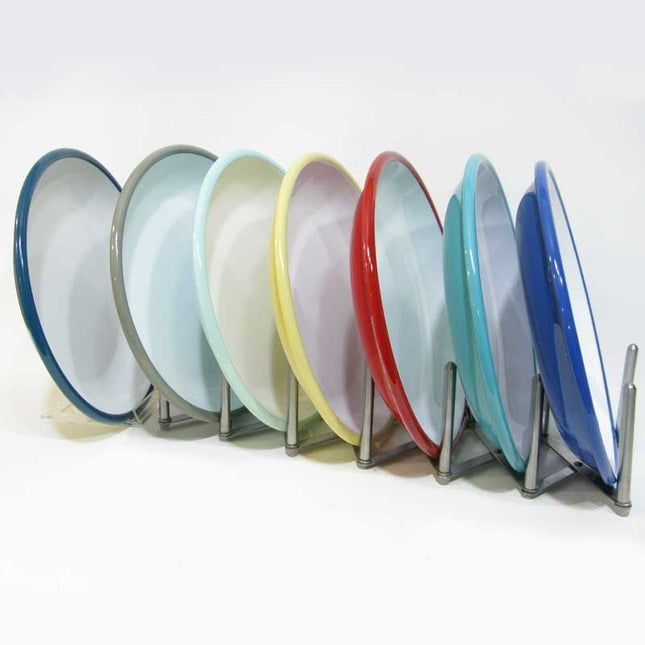 Enamel Deep Flat Plate 25 cm Mint Blue