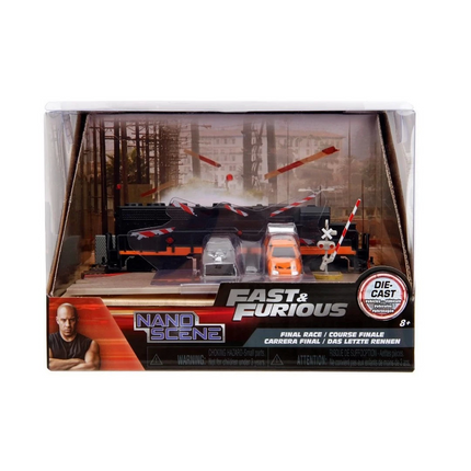 Jada Fast &amp; Furious Nano Train Scene Diorama