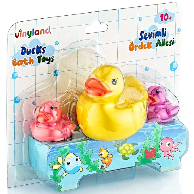 Vinyland Vinyl Duck Family Bath Toys 661778