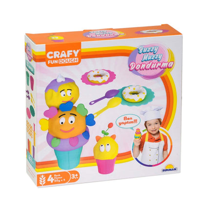 Crafy Buzzy Muzzy Ice Cream Play Dough Set 200 gr