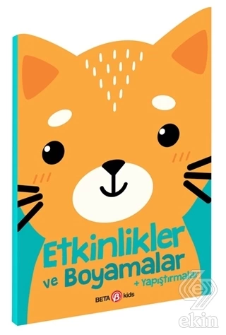 Activities and Coloring + Stickers (Kitten)
