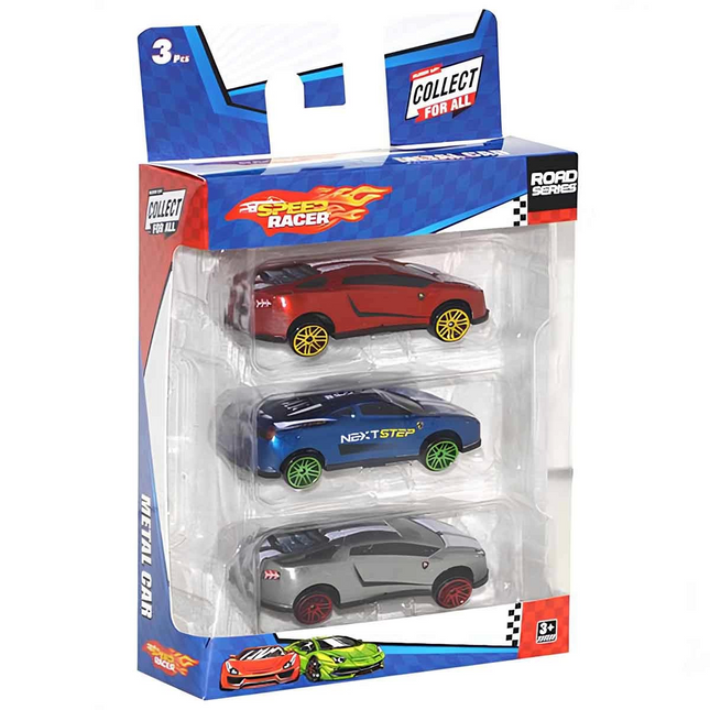 Speed ​​Racer Road Series Metal Model Car Set of 3