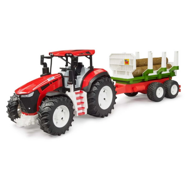 Bruder Kütük Taşıyan Römorklu Traktör 03453