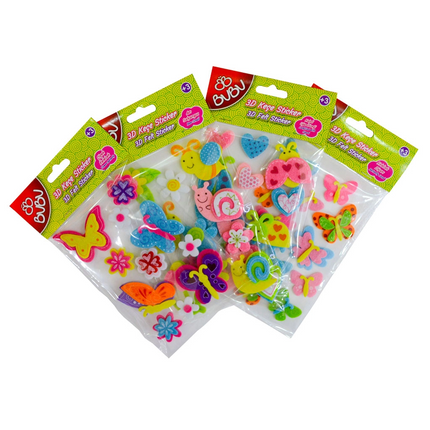Bu-Bu 3D Keçe Sticker Küçük