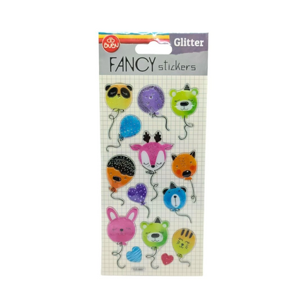 Bu-Bu Glitter Stickers Balon