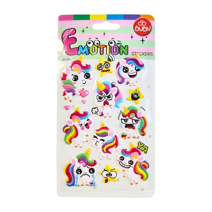 Bu-Bu Puffy Stickers Unicorn