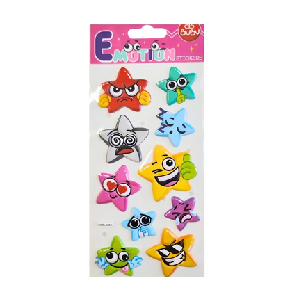 Bu-Bu Puffy Stickers Yıldızlar