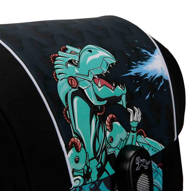 Dinosaur Patterned Black School Bag