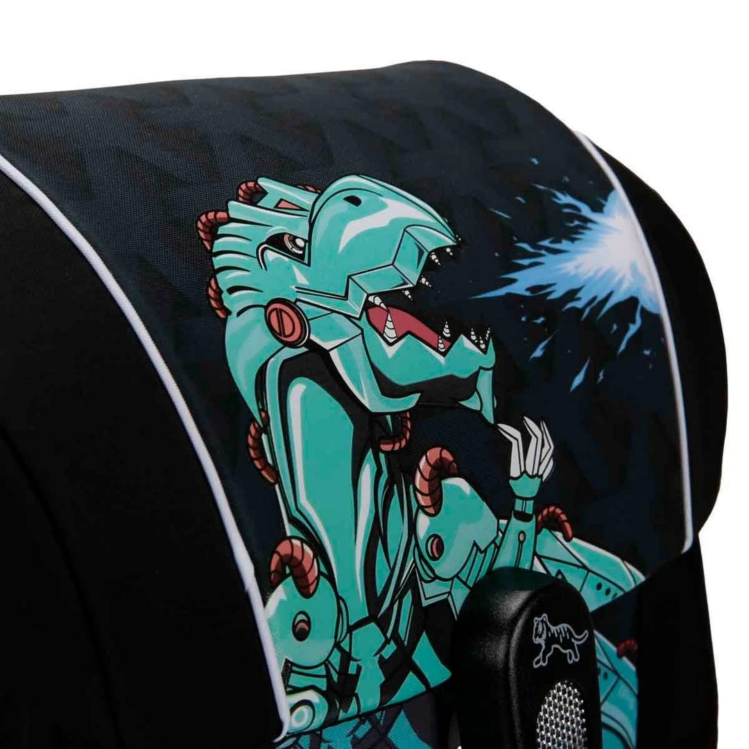 Dinosaur Patterned Black School Bag