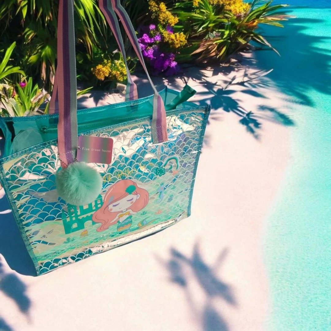 Dream Vest Transparent Hologram Mermaid Large Shoulder Bag