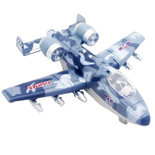 Asian Toy Pull and Drop Airplane with Sound and Light