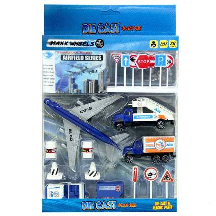 Max Wheels 1:87 Play Set 20 Pieces