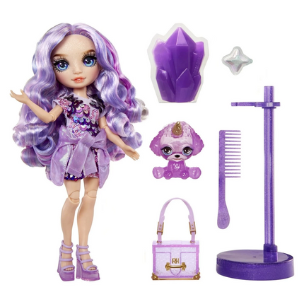 Rainbow High Violet Glitter Slime and Pet Series Doll