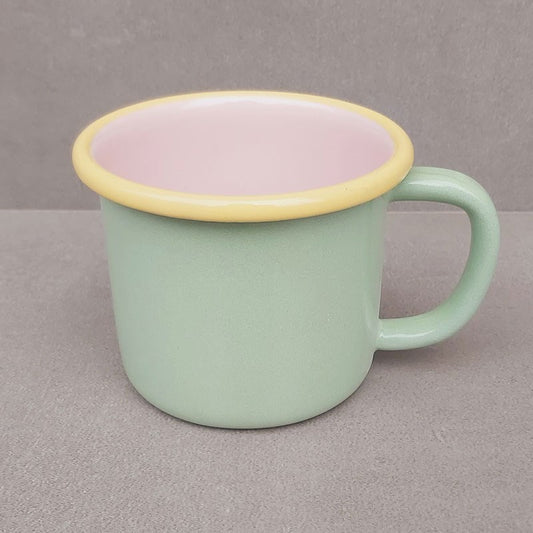 Enamel Mug Nile Green / Yellow Cord
