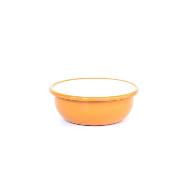 Enamel 12 cm Bowl Oxidized Yellow