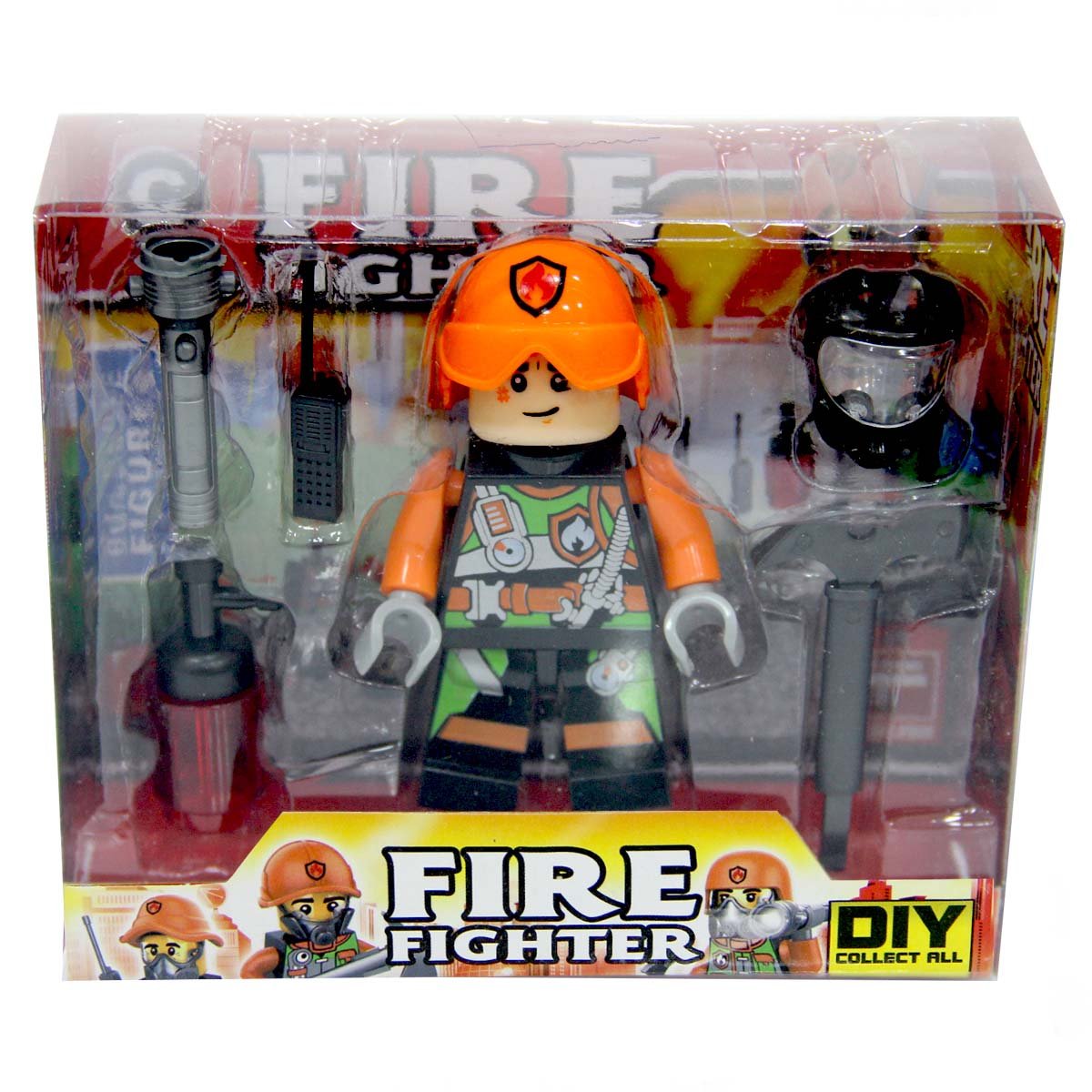 Firefighter Figure Lego Set with Accessories