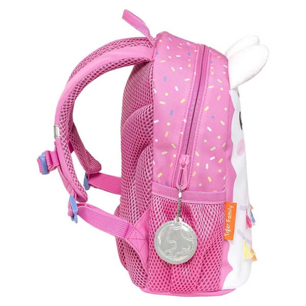 Pink Kindergarten Bag with Llama Pattern